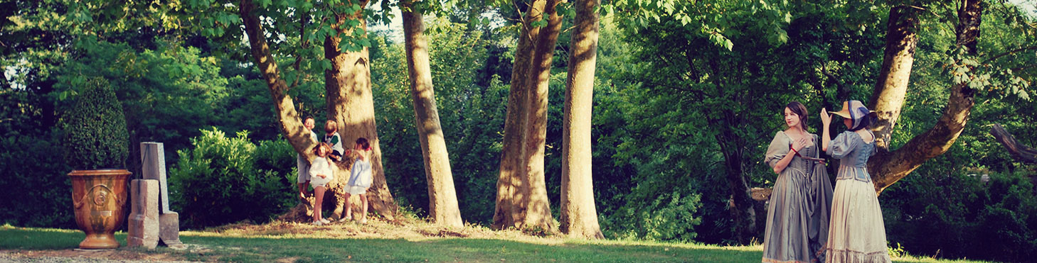 Découvrez les jardins du château...